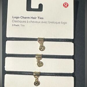 Lululemon charm logo hair ties